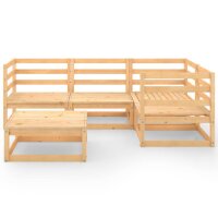 vidaXL 5-tlg. Garten-Lounge-Set Massivholz Kiefer