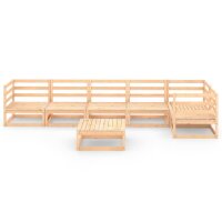 WOWONA 7-tlg. Garten-Lounge-Set Massivholz Kiefer