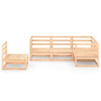 WOWONA 5-tlg. Garten-Lounge-Set Massivholz Kiefer