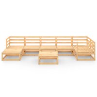 vidaXL 8-tlg. Garten-Lounge-Set Massivholz Kiefer