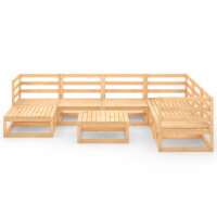 vidaXL 8-tlg. Garten-Lounge-Set Massivholz Kiefer