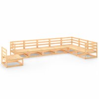 WOWONA 8-tlg. Garten-Lounge-Set Massivholz Kiefer