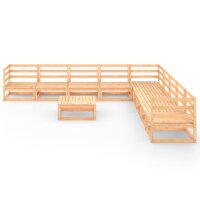 vidaXL 9-tlg. Garten-Lounge-Set Massivholz Kiefer