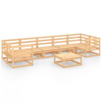 vidaXL 8-tlg. Garten-Lounge-Set Massivholz Kiefer