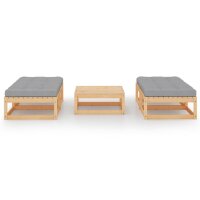 vidaXL 5-tlg. Garten-Lounge-Set mit Kissen Kiefer Massivholz