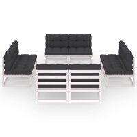 vidaXL 8-tlg. Garten-Lounge-Set mit Kissen Kiefer Massivholz