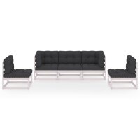 vidaXL 5-tlg. Garten-Lounge-Set mit Kissen Kiefer Massivholz