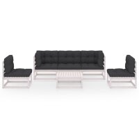 vidaXL 6-tlg. Garten-Lounge-Set mit Kissen Kiefer Massivholz