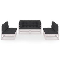 vidaXL 6-tlg. Garten-Lounge-Set mit Kissen Kiefer Massivholz