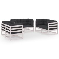 vidaXL 6-tlg. Garten-Lounge-Set mit Kissen Kiefer Massivholz