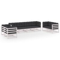 vidaXL 8-tlg. Garten-Lounge-Set mit Kissen Kiefer Massivholz