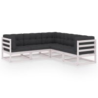 vidaXL 5-tlg. Garten-Lounge-Set mit Kissen Kiefer Massivholz