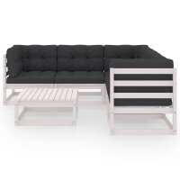 vidaXL 6-tlg. Garten-Lounge-Set mit Kissen Kiefer Massivholz