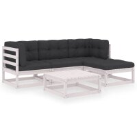 vidaXL 5-tlg. Garten-Lounge-Set mit Kissen Kiefer Massivholz