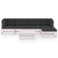 vidaXL 6-tlg. Garten-Lounge-Set mit Kissen Kiefer Massivholz