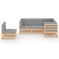 vidaXL 5-tlg. Garten-Lounge-Set mit Kissen Kiefer Massivholz