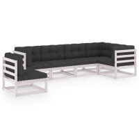 vidaXL 6-tlg. Garten-Lounge-Set mit Kissen Kiefer Massivholz