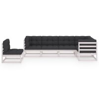 vidaXL 6-tlg. Garten-Lounge-Set mit Kissen Kiefer Massivholz