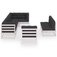 vidaXL 8-tlg. Garten-Lounge-Set mit Kissen Kiefer Massivholz