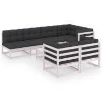 vidaXL 8-tlg. Garten-Lounge-Set mit Kissen Kiefer Massivholz