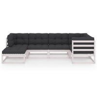 vidaXL 6-tlg. Garten-Lounge-Set mit Kissen Kiefer Massivholz