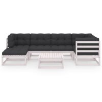 vidaXL 7-tlg. Garten-Lounge-Set mit Kissen Kiefer Massivholz