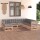 vidaXL 7-tlg. Garten-Lounge-Set mit Kissen Kiefer Massivholz