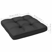 vidaXL 8-tlg. Garten-Lounge-Set mit Kissen Wei&szlig; Kiefer Massivholz