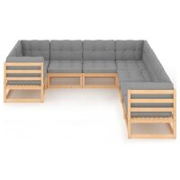 vidaXL 8-tlg. Garten-Lounge-Set mit Kissen Kiefer Massivholz