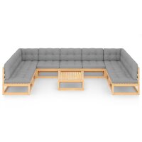 vidaXL 10-tlg. Garten-Lounge-Set mit Kissen Kiefer...