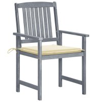 vidaXL Gartenstühle mit Kissen 8 Stk. Massivholz...
