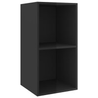 vidaXL 3-tlg. TV-Schrank-Set Hochglanz-Schwarz Holzwerkstoff