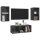 vidaXL 3-tlg. TV-Schrank-Set Grau Holzwerkstoff