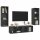 vidaXL 3-tlg. TV-Schrank-Set Grau Holzwerkstoff