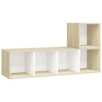 vidaXL 2-tlg. TV-Schrank-Set Weiß Sonoma-Eiche...