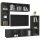 vidaXL 4-tlg. TV-Schrank-Set Grau Holzwerkstoff