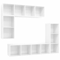 vidaXL 4-tlg. TV-Schrank-Set Hochglanz-Weiß...