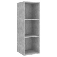 vidaXL 3-tlg. TV-Schrank-Set Betongrau Holzwerkstoff