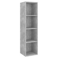 vidaXL 3-tlg. TV-Schrank-Set Betongrau Holzwerkstoff