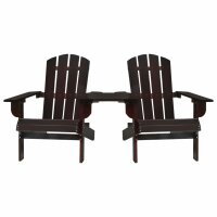 vidaXL Garten-Adirondack-Stühle mit Teetisch...
