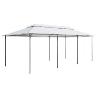 vidaXL Pavillon 600x298x270 cm Weiß 180g/m²