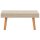 vidaXL Garten-Couchtisch Poly Rattan Beige