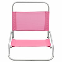 vidaXL Klappbare Strandst&uuml;hle 2 Stk. Rosa Stoff