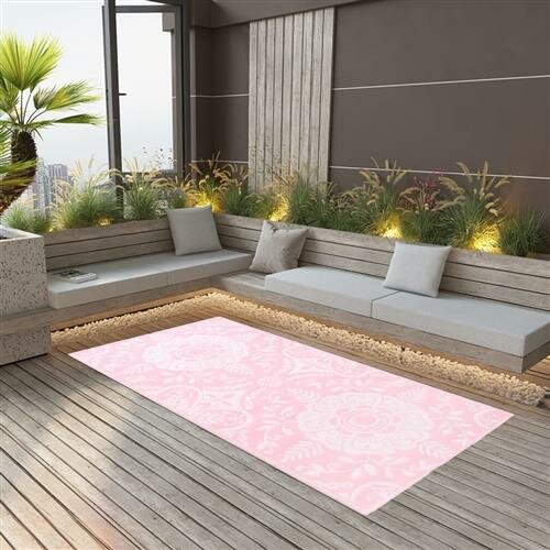 vidaXL Outdoor-Teppich Rosa 160x230 cm PP