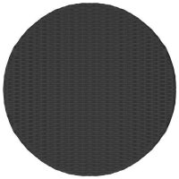 vidaXL Gartentisch Schwarz 70x70x73 cm Poly Rattan