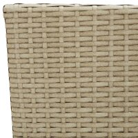 vidaXL Garten-Essst&uuml;hle 4 Stk. Poly Rattan Beige