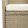 vidaXL Garten-Essst&uuml;hle 4 Stk. Poly Rattan Beige