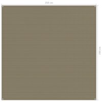 vidaXL Zeltteppich 250x250 cm Taupe