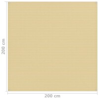 vidaXL Zeltteppich 200x200 cm Beige