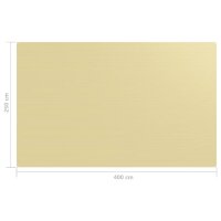 vidaXL Zeltteppich 250x400 cm Beige